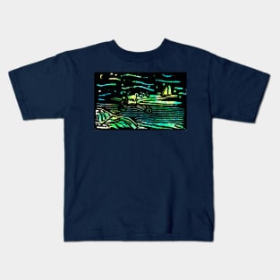 Colorful Night Flight Kids T-Shirt